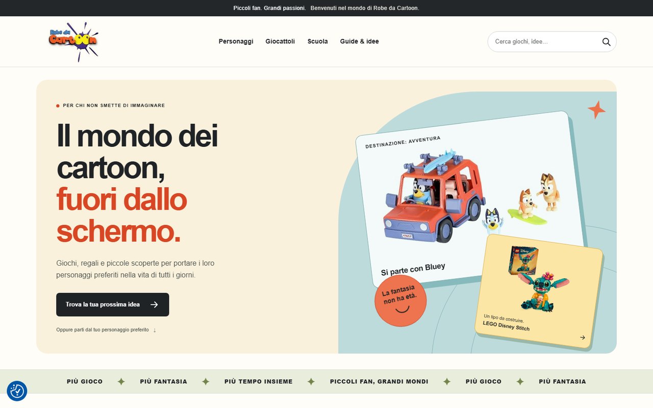 Homepage di Robe da Cartoon